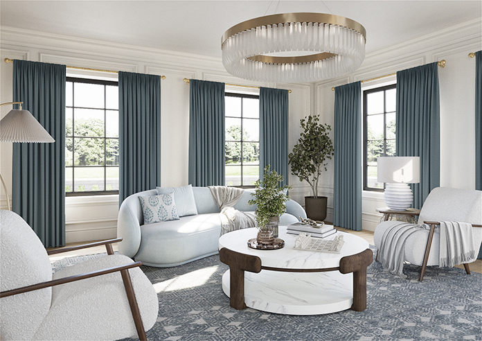 Stamford, Ocean - Made to Measure Curtains - Image 7